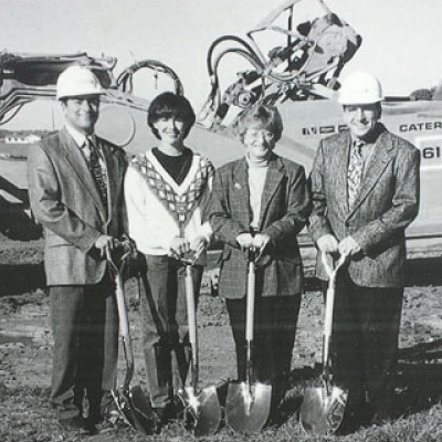 Team of Freshway employees at ground-breaking