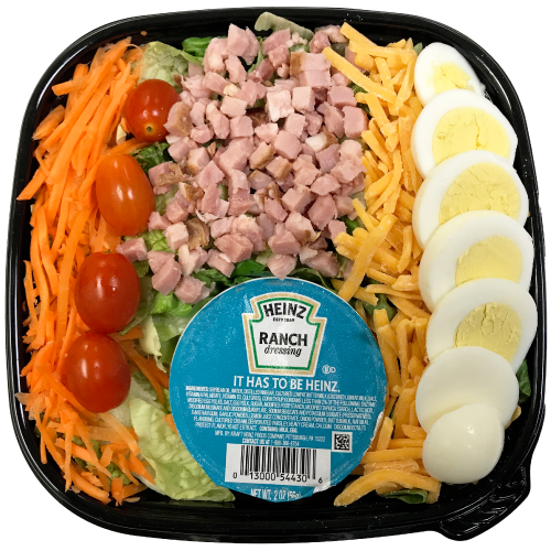 Cobb salad in tray